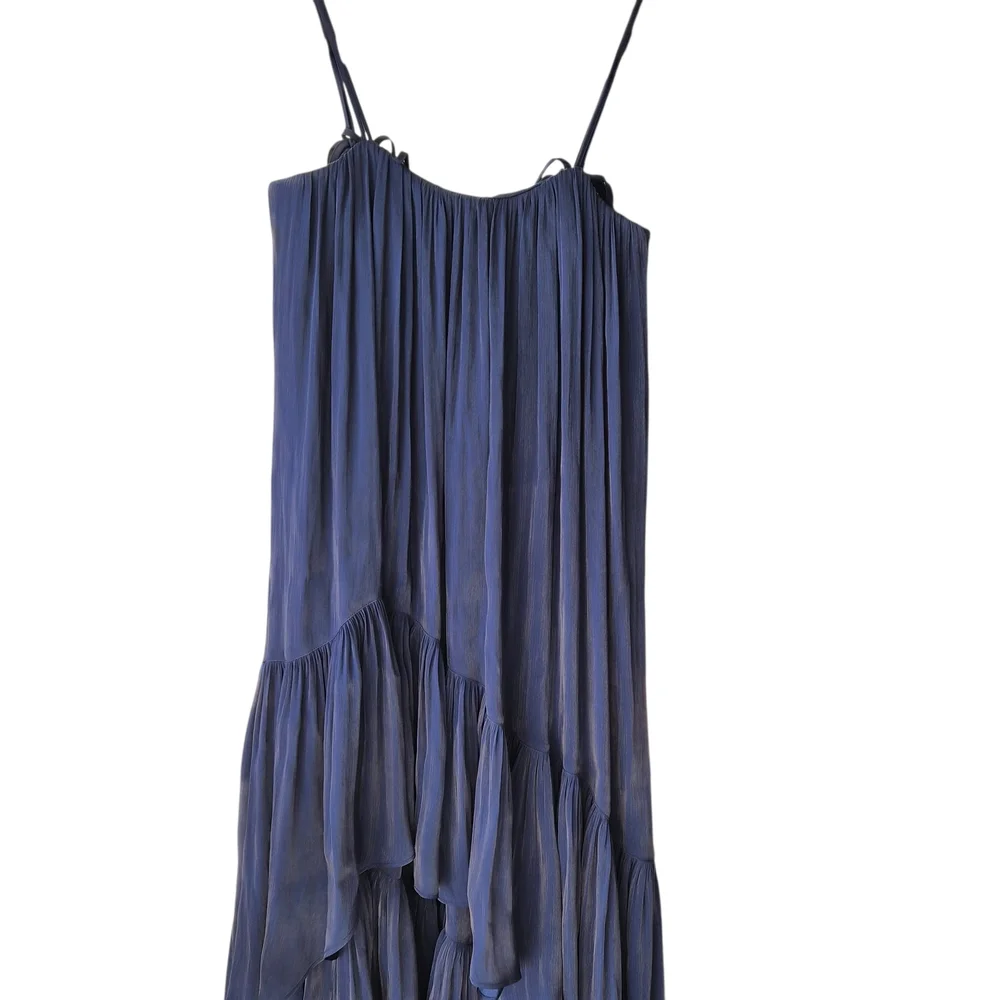 Cinq à Sept Soleil Ruffle Hi-Low Dress – Navy – Size 0‎ - Picture 6 of 15